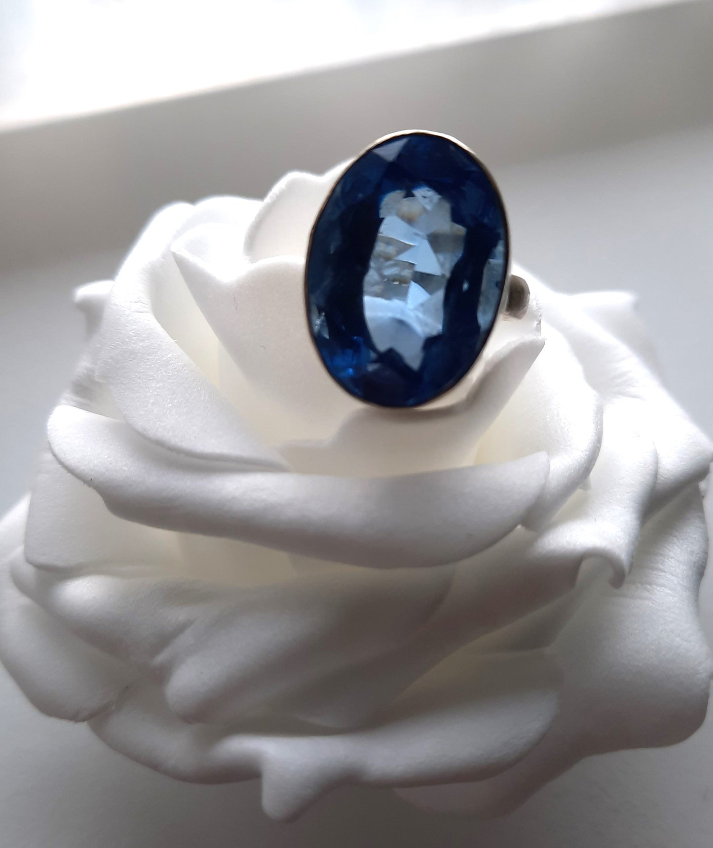 Blue Quartz Ring (Size 4.5)