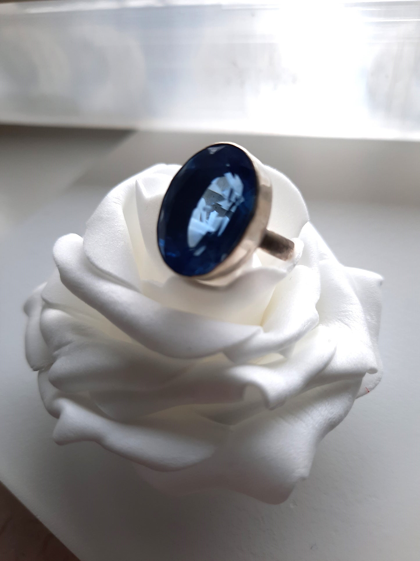 Blue Quartz Ring (Size 4.5)